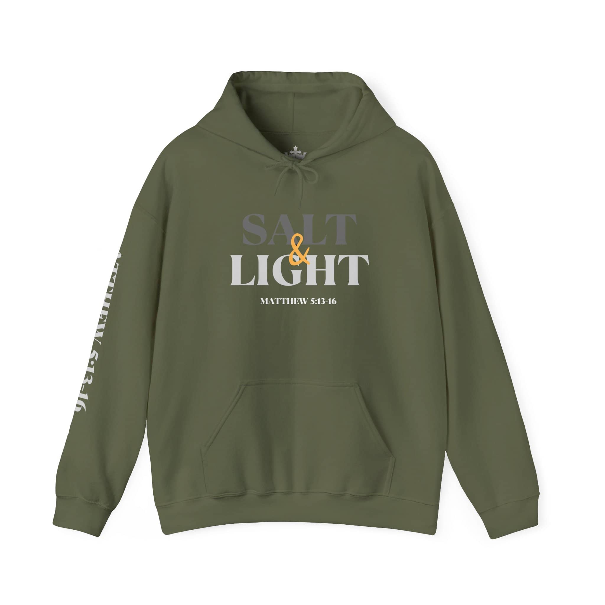 Salt And Light Hoodie-Dark Fabric Design