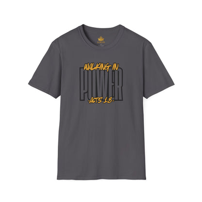 "Walking In Power" Men's T-Shirt-Acts 1:8 & Acts 10:38