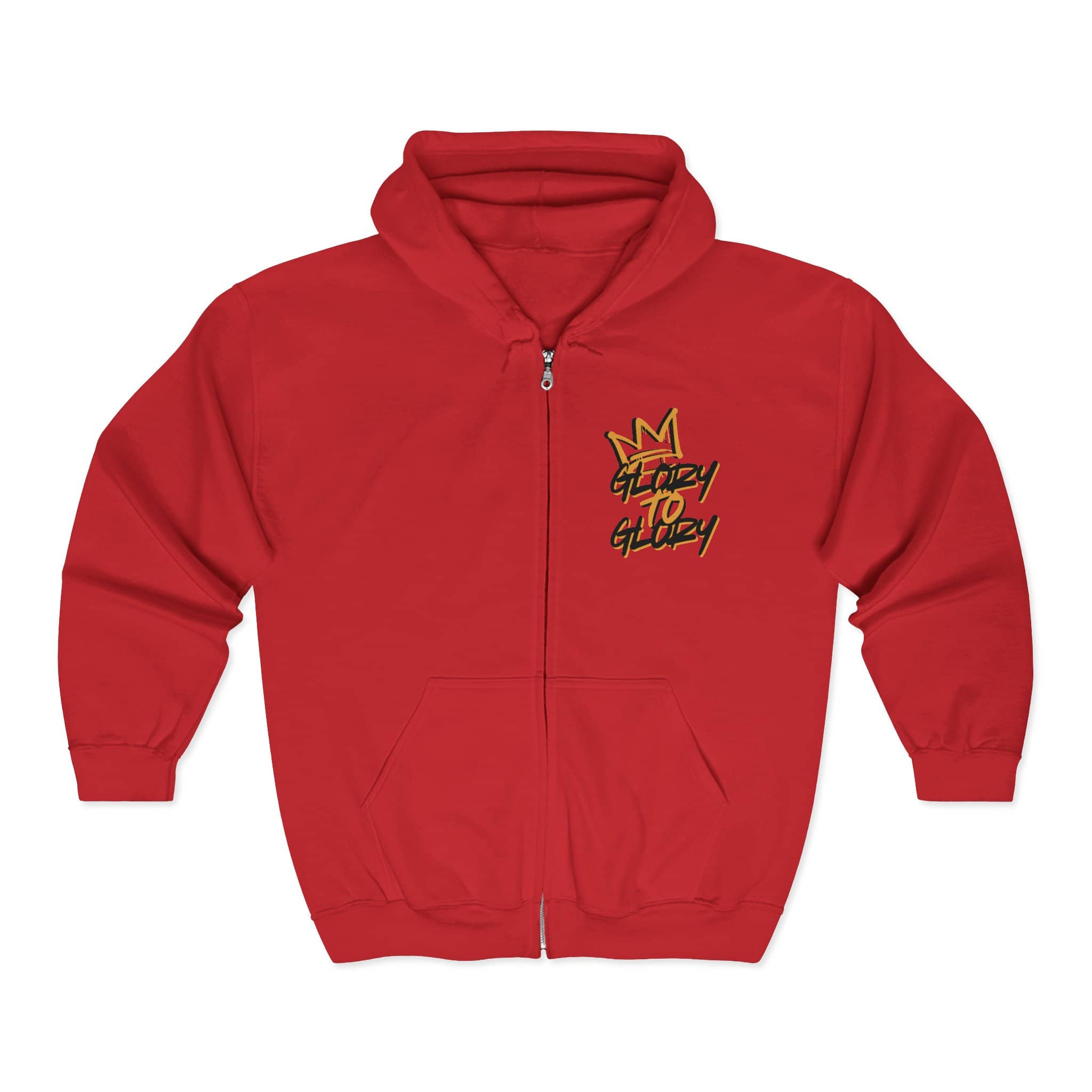 Christian Zip Up Hoodie - Glory to God