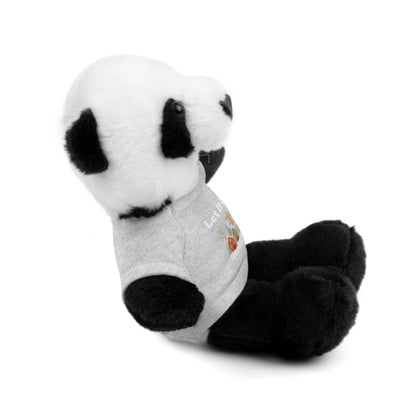 Christmas Plush Toy with "Let It Snow" Tee - Soft Cuddly Gift for Kids