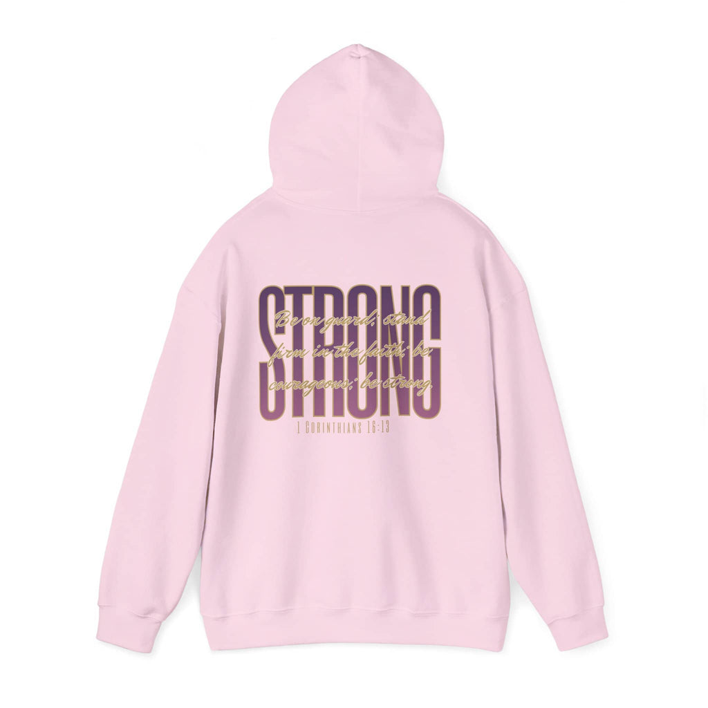 Strong and Courageous Hoodie 1 Corinthians 16:13 Women’s Sweatshirt