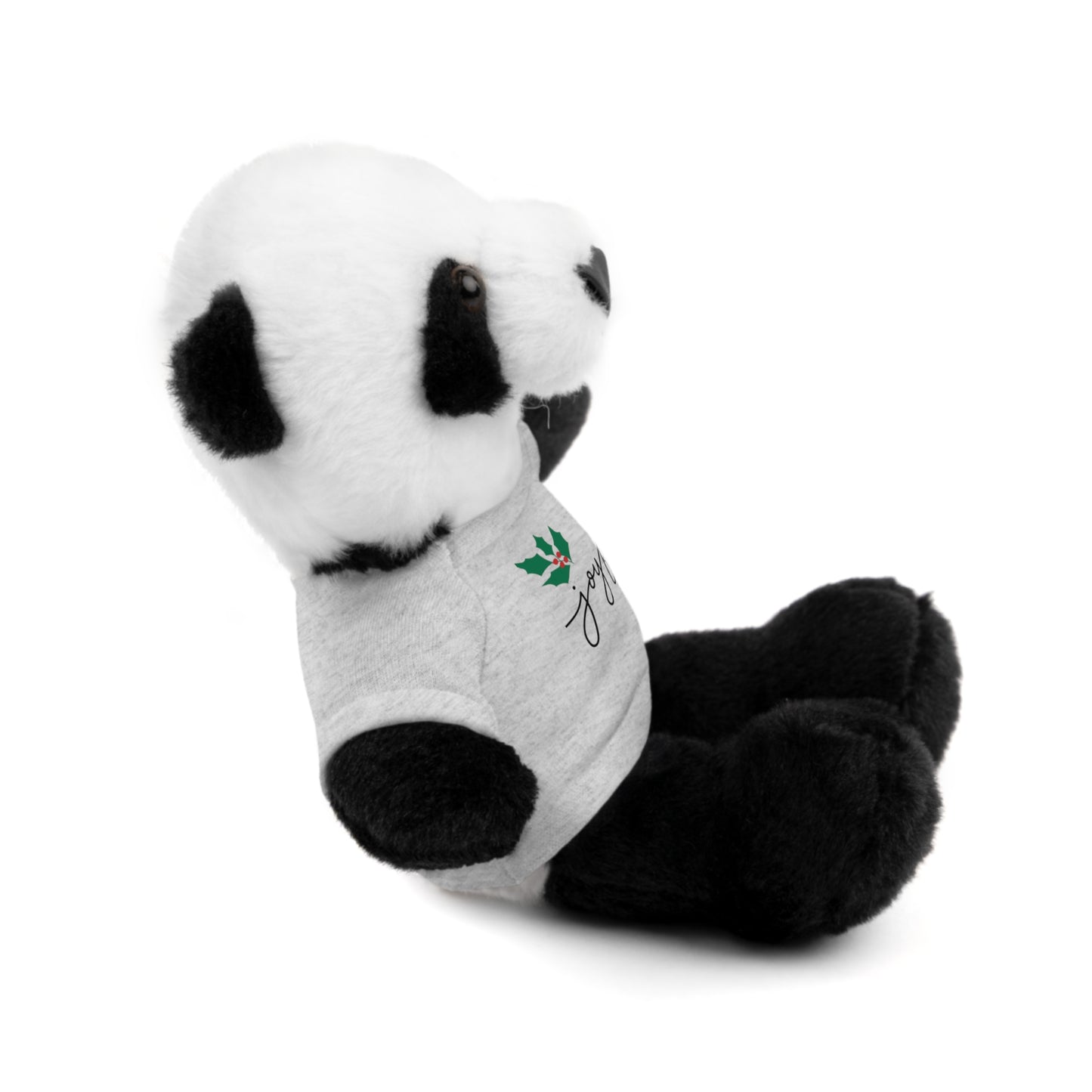 Plush Toy with "Joyful" Christmas Tee - Soft Cuddly Gift for Kids