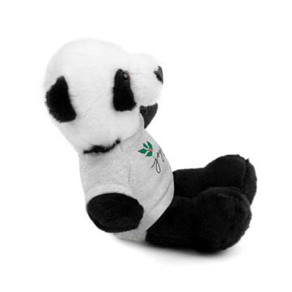 Plush Toy with "Joyful" Christmas Tee - Soft Cuddly Gift for Kids