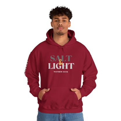 Salt And Light Hoodie-Dark Fabric Design