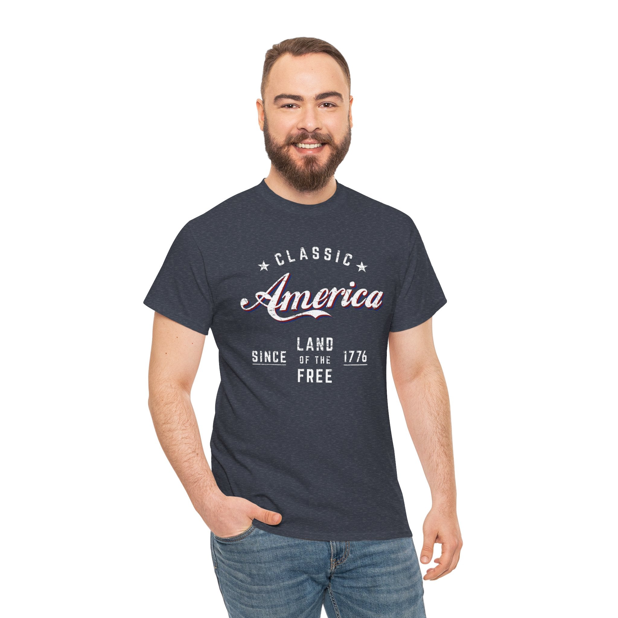"Land of the Free" — Patriotic 250th Anniversary T-Shirt (Classic America, Since 1776)