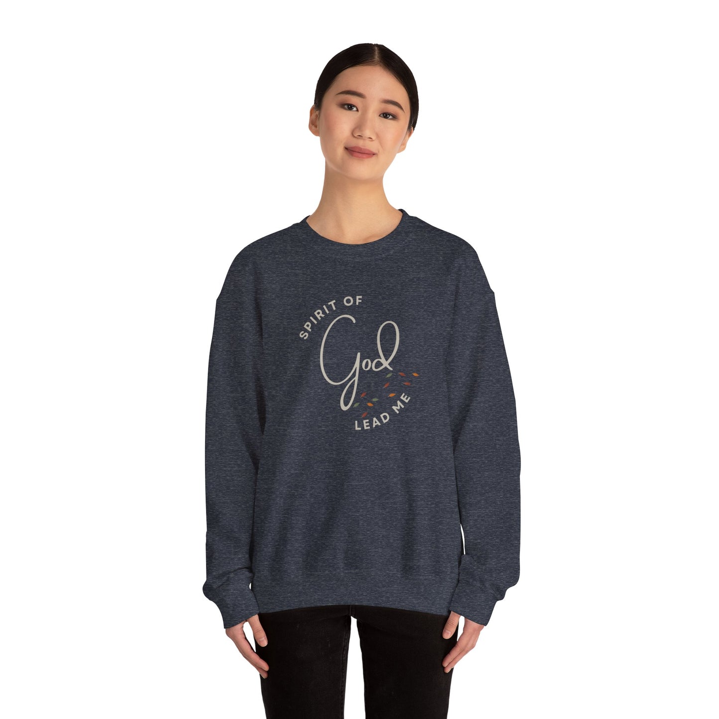 "Spirit Lead Me" (Dark Fabric Design) Women's Sweatshirt