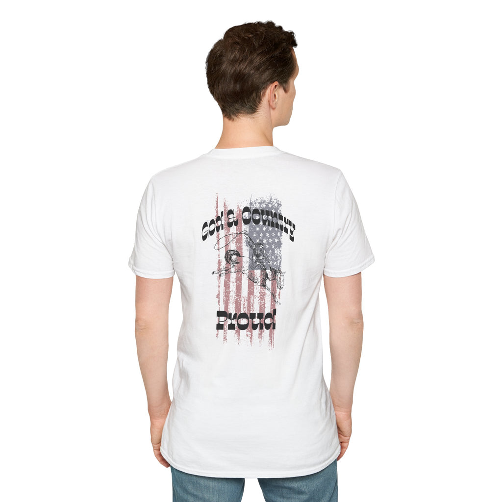God & Country Proud American Flag T-Shirt