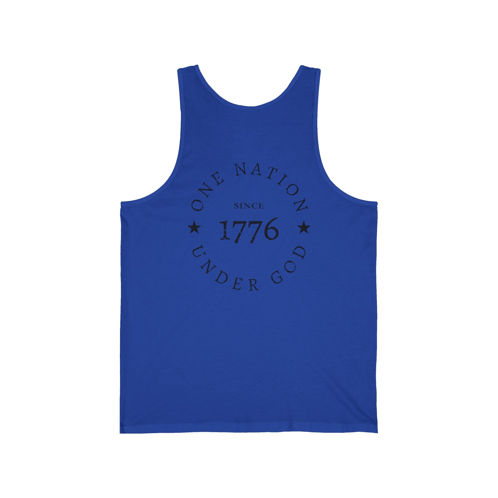 1776 Tank Top — One Nation Under God Patriotic Muscle Shirt