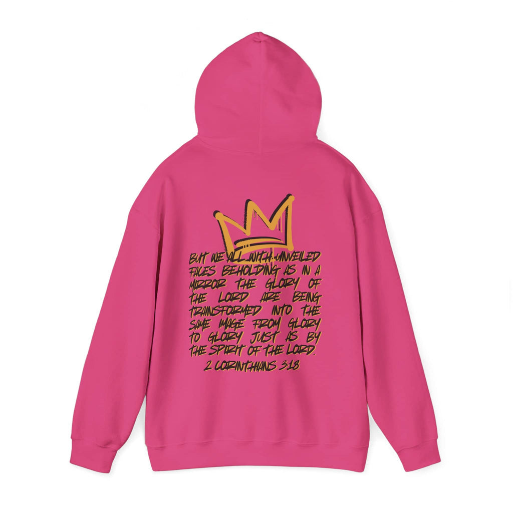 Glory to Glory Hoodie 2 Corinthians 3:18 Design