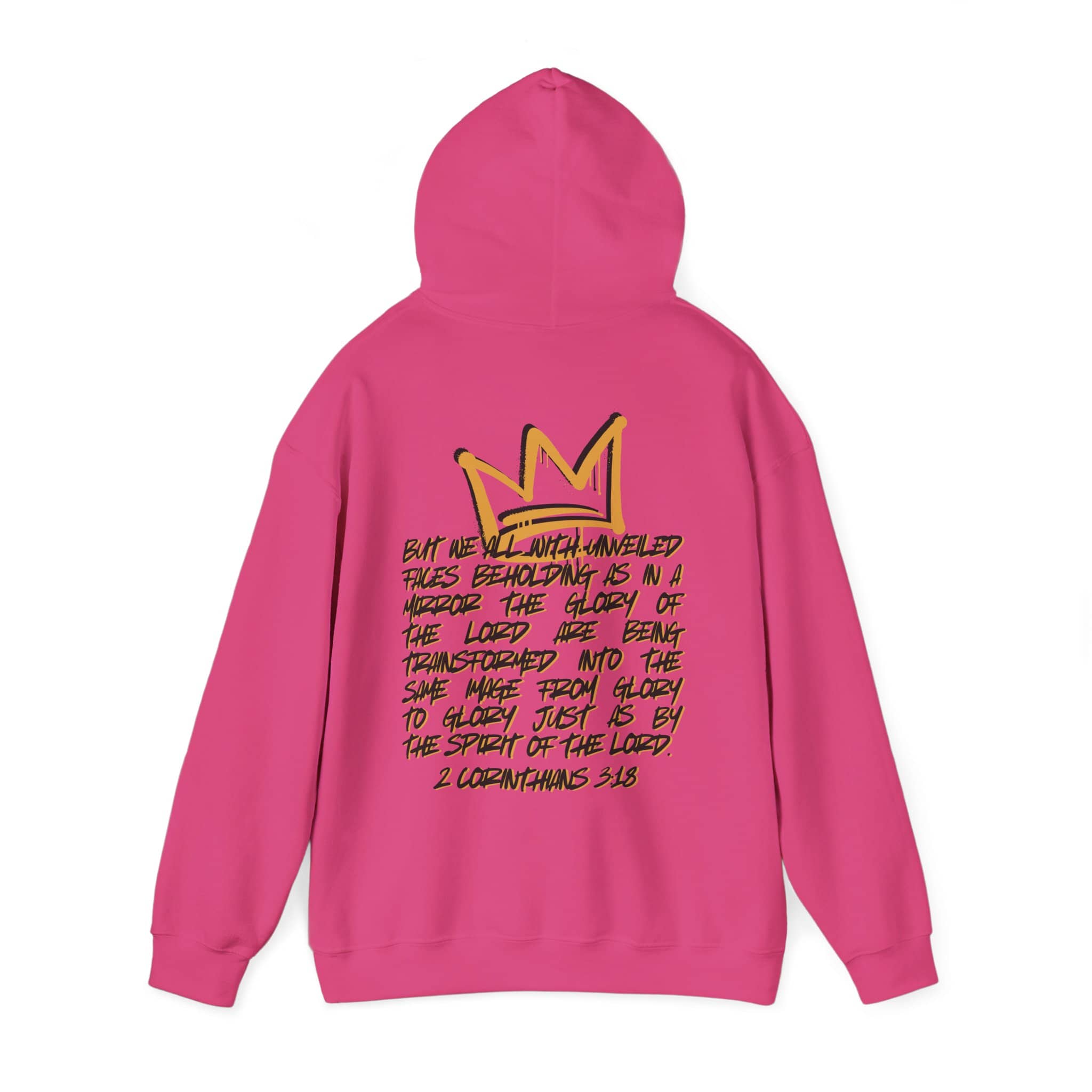 Glory to Glory Hoodie 2 Corinthians 3:18 Design