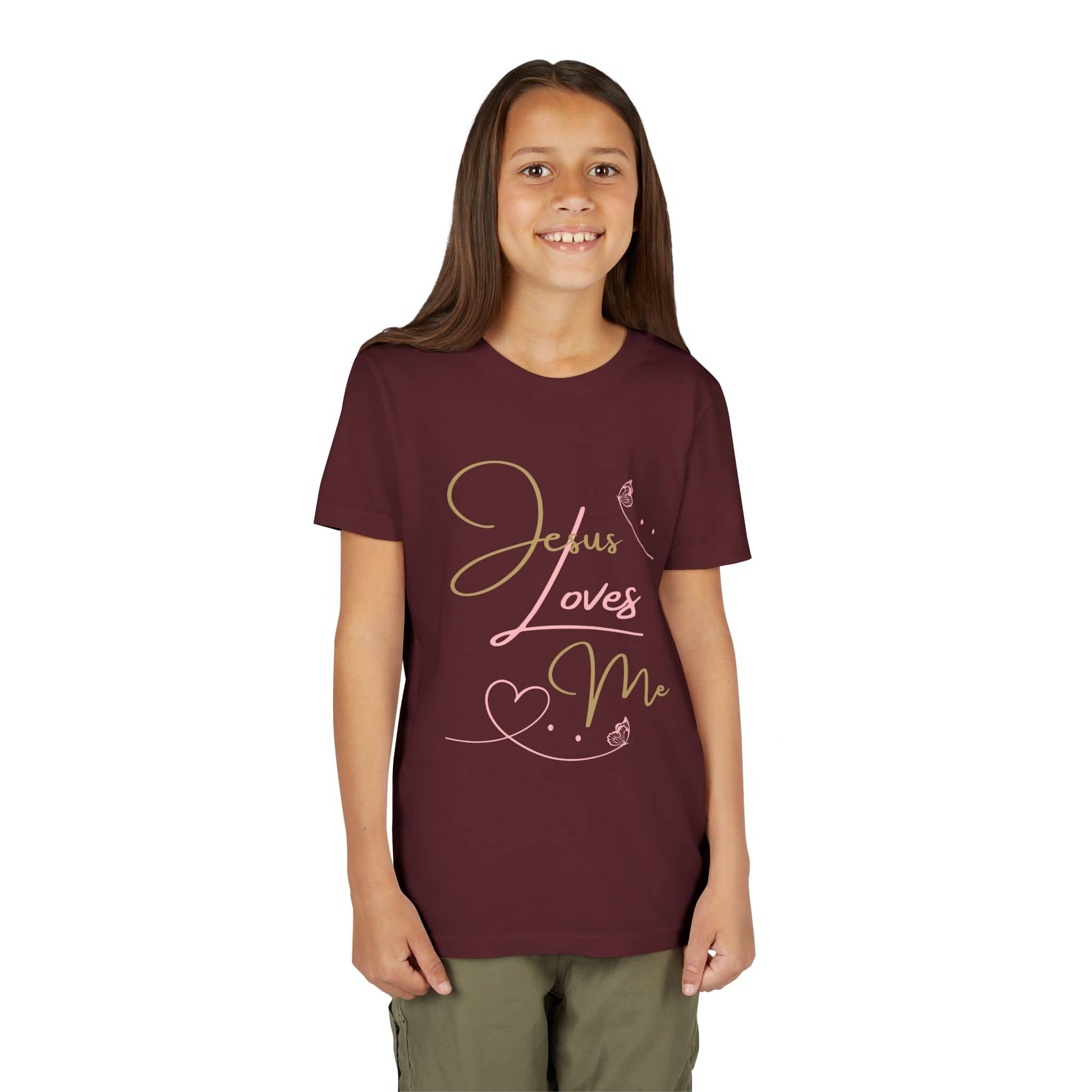 Jesus Loves Me Youth Shirt - Scripture Girls Tee