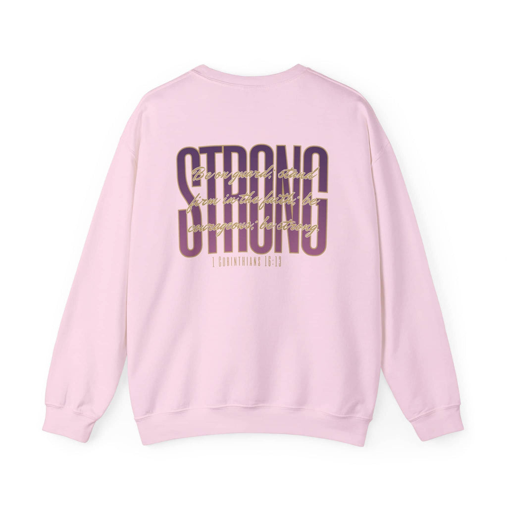 Strong And Courageous Bible Verse Sweatshirt