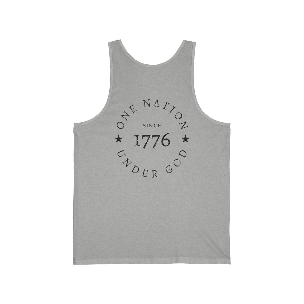 1776 Tank Top — One Nation Under God Patriotic Muscle Shirt