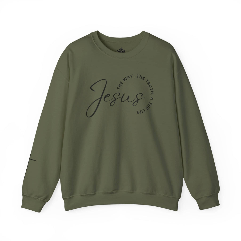 Jesus: The Way, The Truth, The Life Sweatshirt | Logos Co.