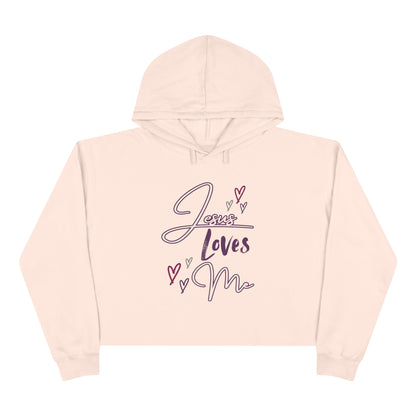 "Jesus Loves Me" Crop Hoodie
