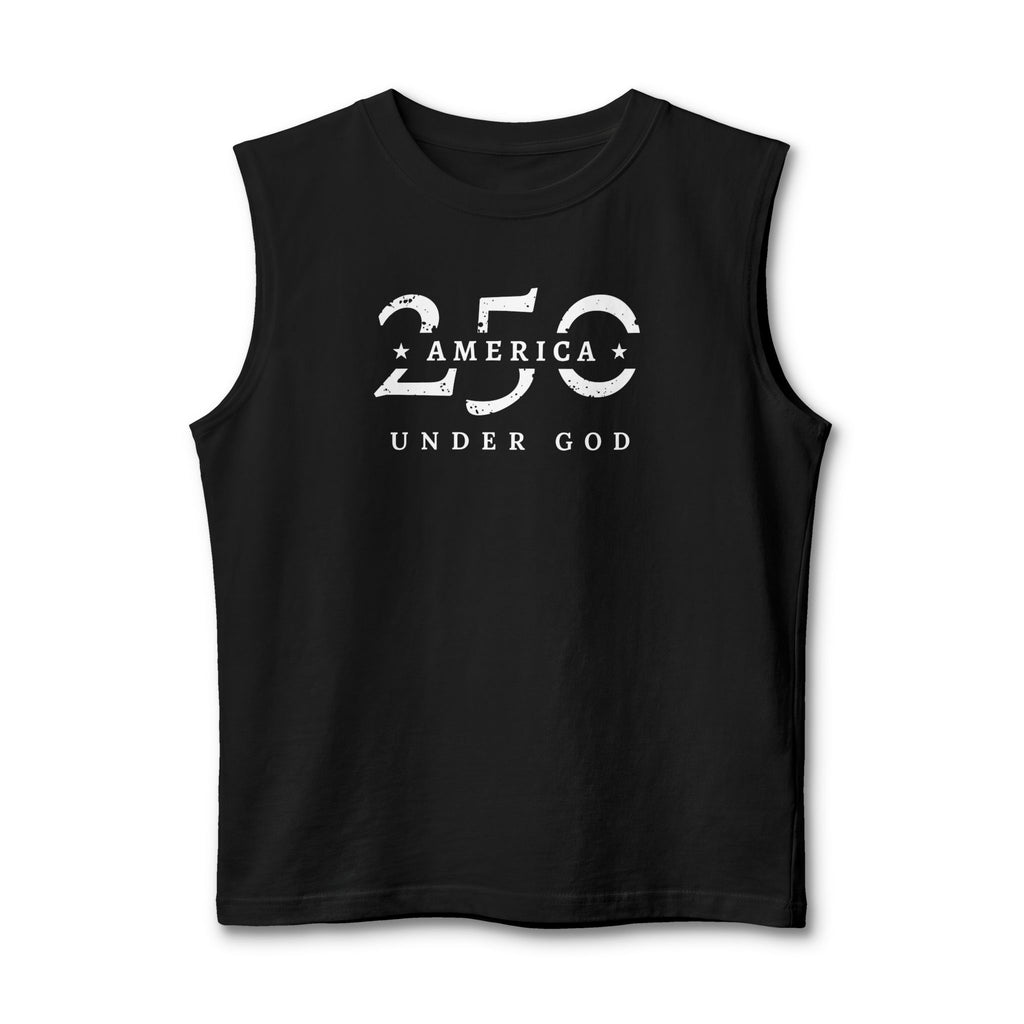 America 250 "Under God" Patriotic Muscle Tank