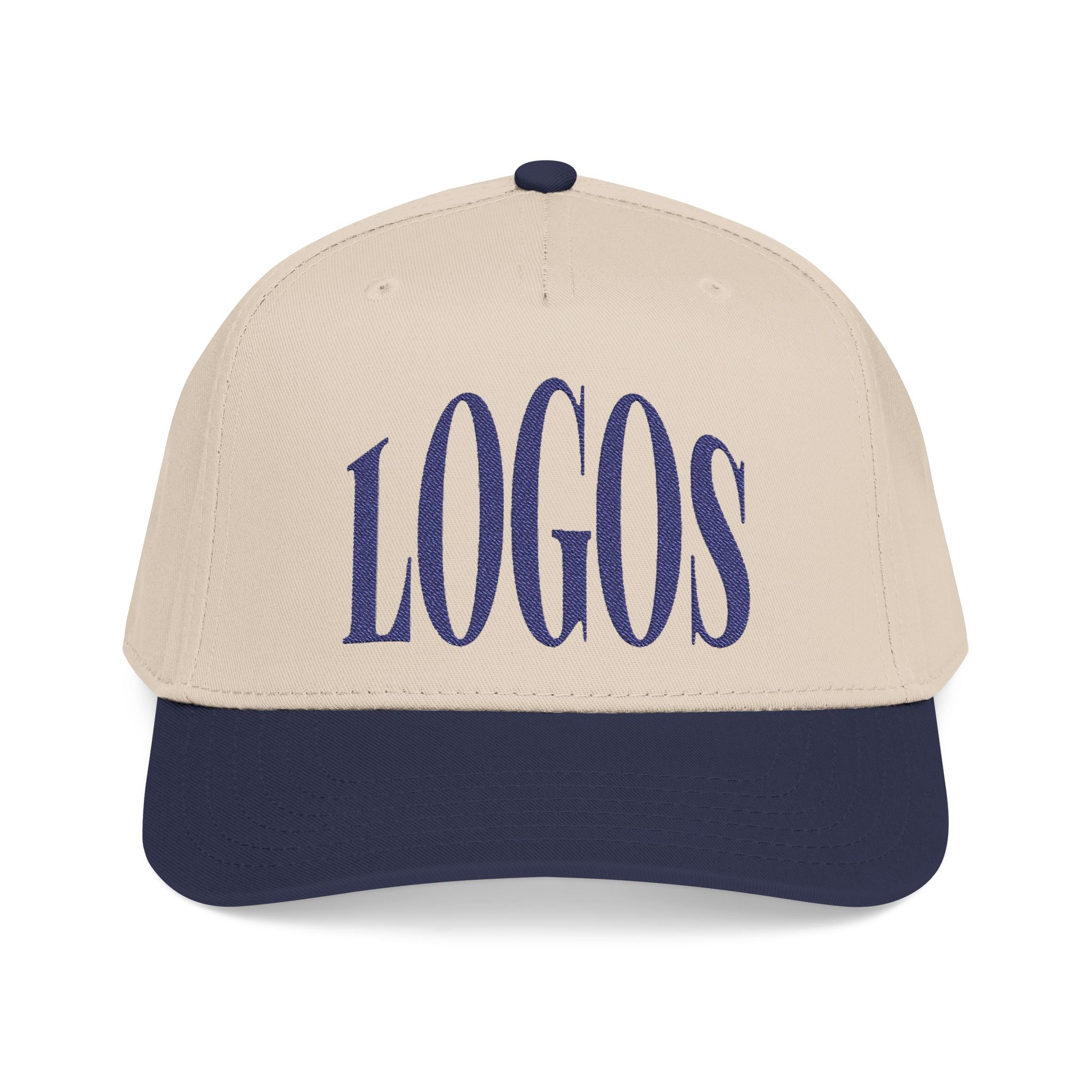 "LOGOS" - Navy Vintage Mid Profile Baseball Cap