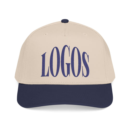 "LOGOS" - Navy Vintage Mid Profile Baseball Cap