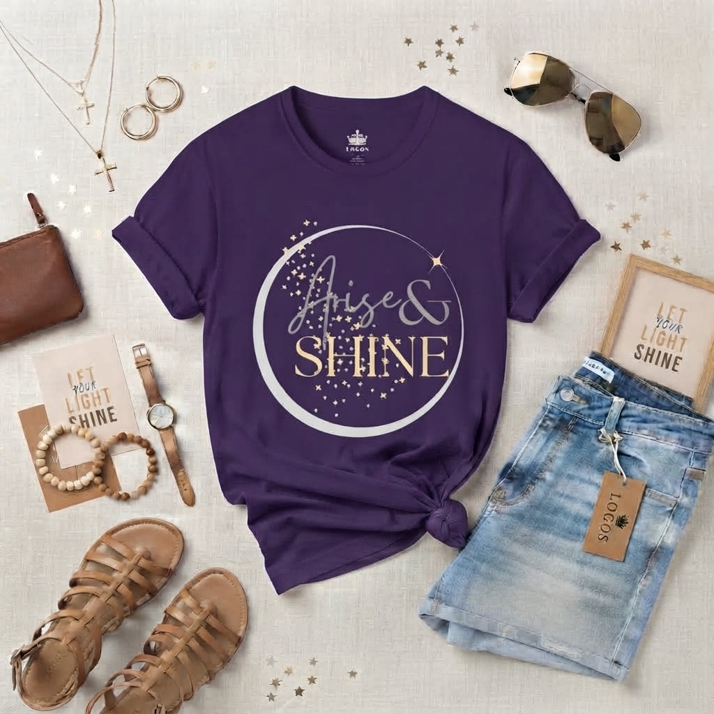 Arise And Shine T Shirt Featuring Isaiah 60:1