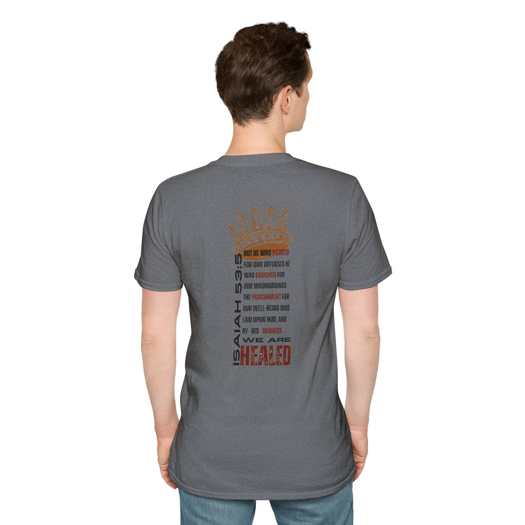 Christ Our Healer - Isaiah 53:5 Men's Apparel