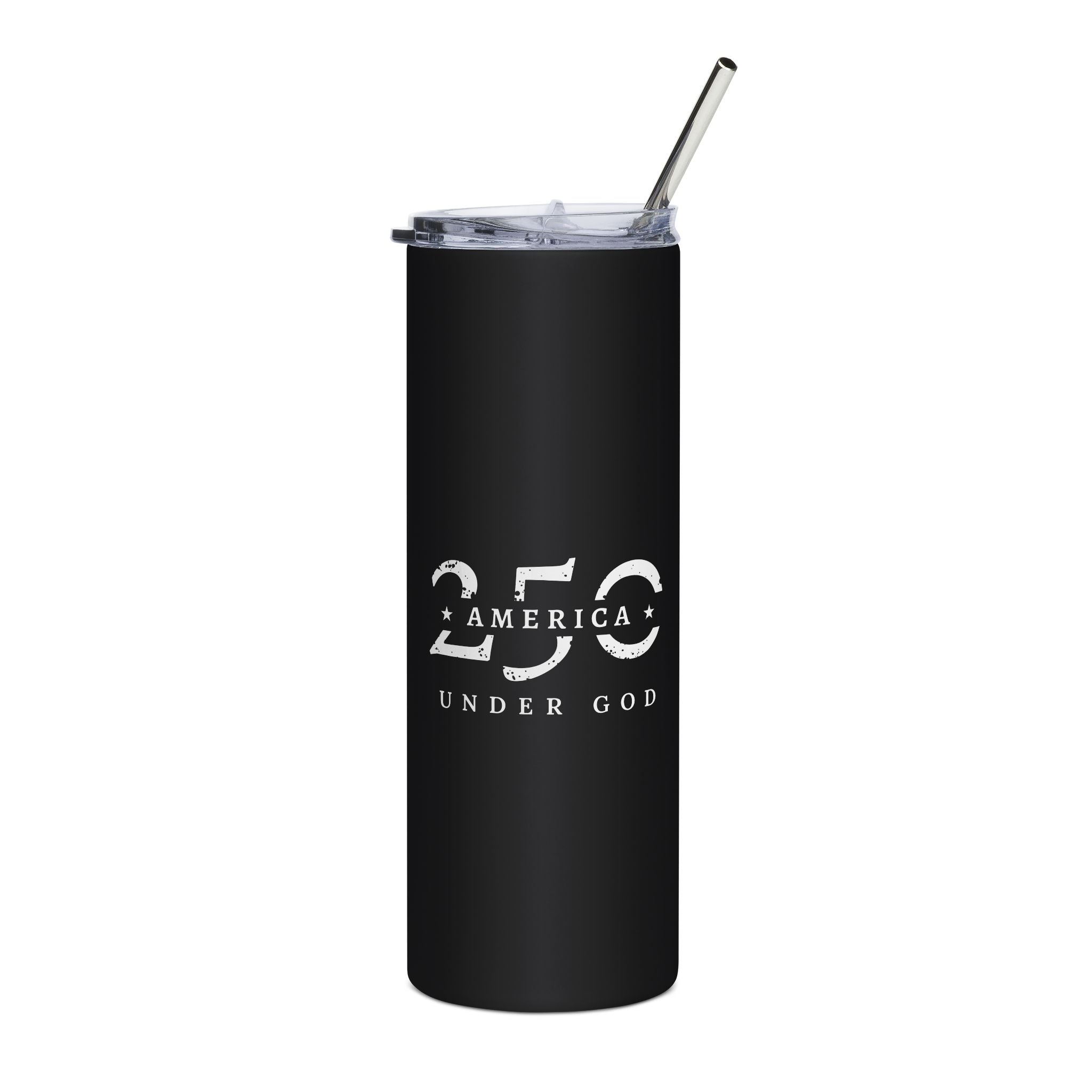 America 250 Years Under God Stainless Steel Tumbler — 20oz Patriotic Travel Mug