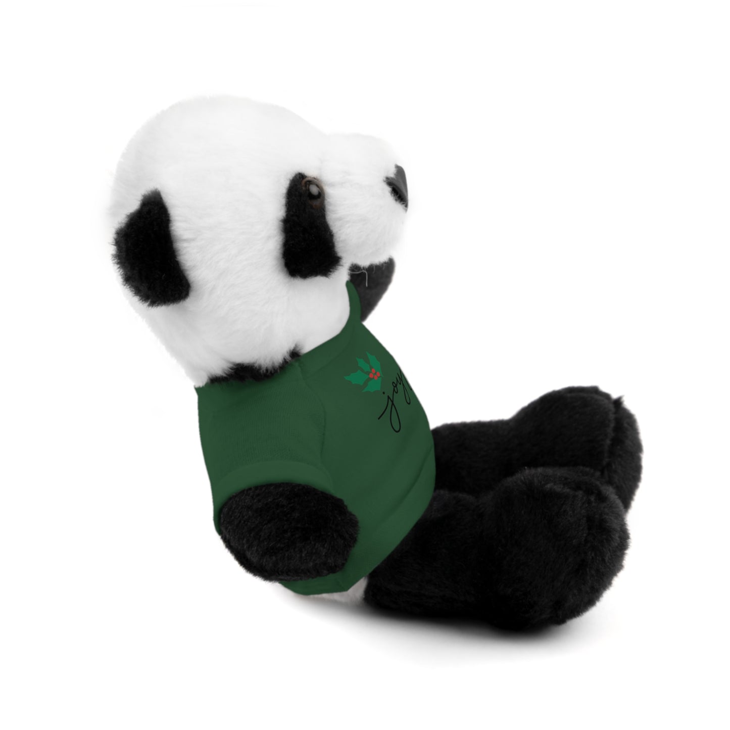 Plush Toy with "Joyful" Christmas Tee - Soft Cuddly Gift for Kids