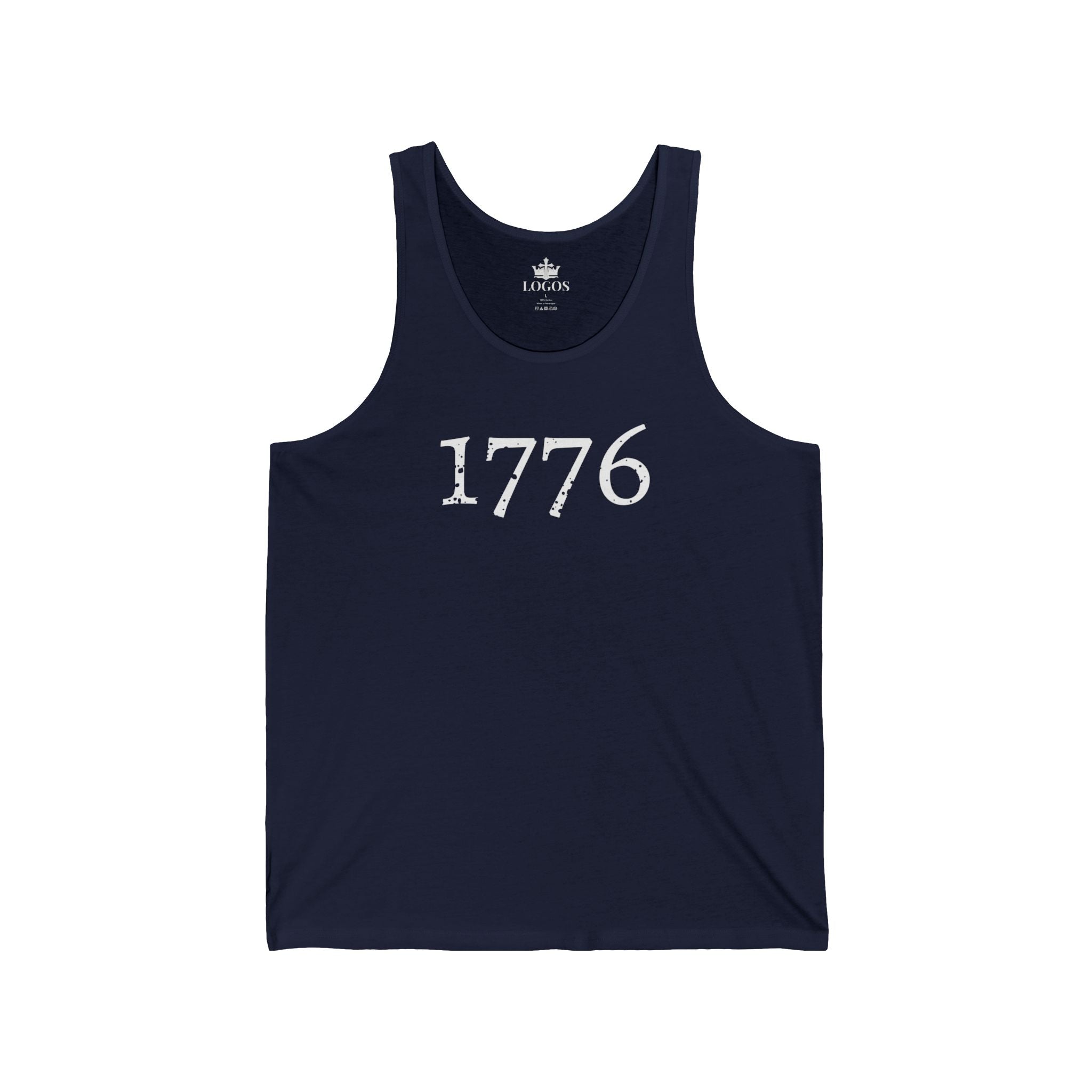 1776 Tank Top — One Nation Under God Patriotic Muscle Shirt