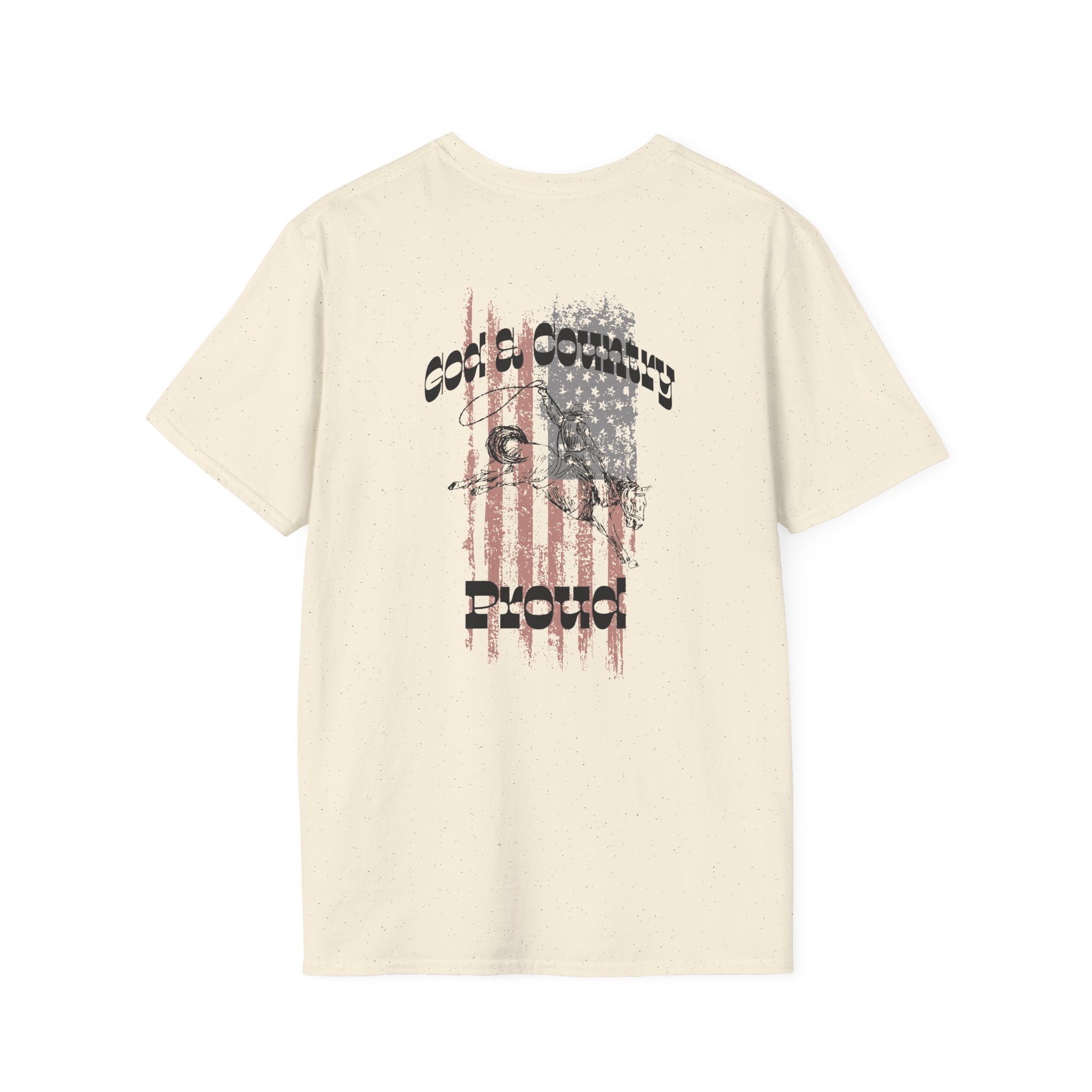 God & Country Proud American Flag T-Shirt