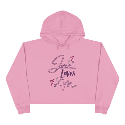 "Jesus Loves Me" Crop Hoodie