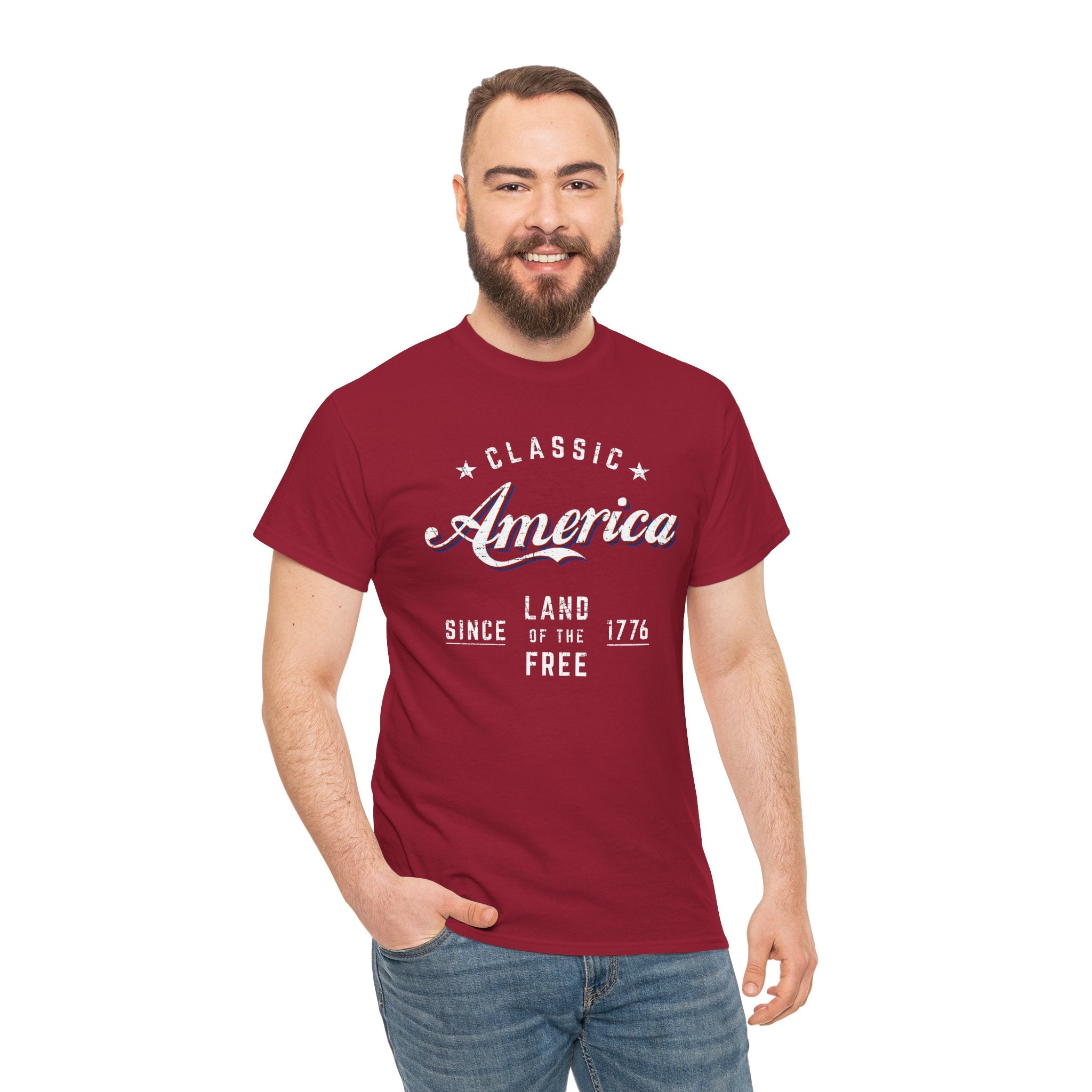 "Land of the Free" — Patriotic 250th Anniversary T-Shirt (Classic America, Since 1776)