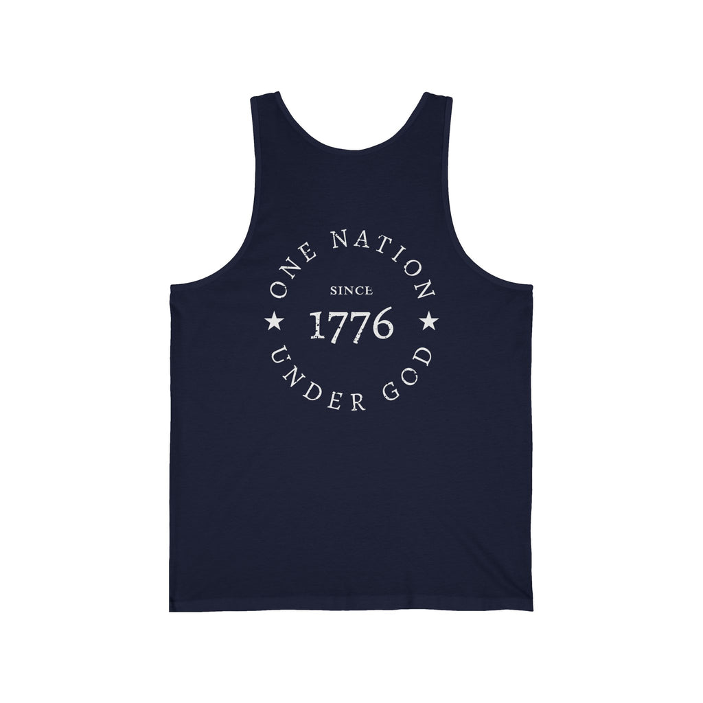 1776 Tank Top — One Nation Under God Patriotic Muscle Shirt