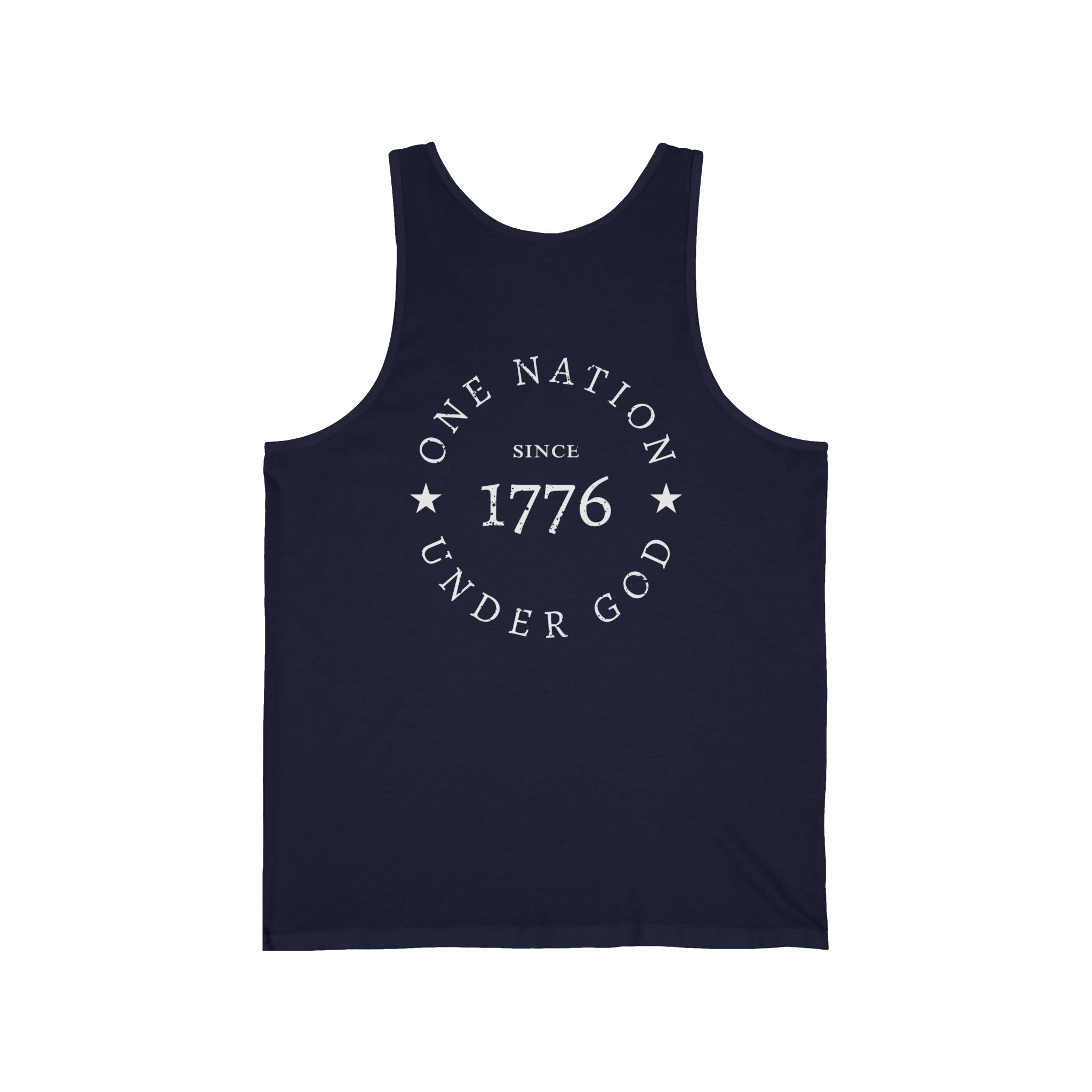 1776 Tank Top — One Nation Under God Patriotic Muscle Shirt