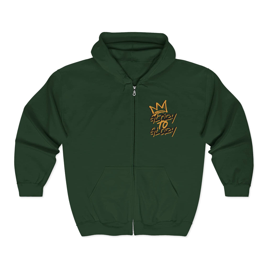 Christian Zip Up Hoodie - Glory to God