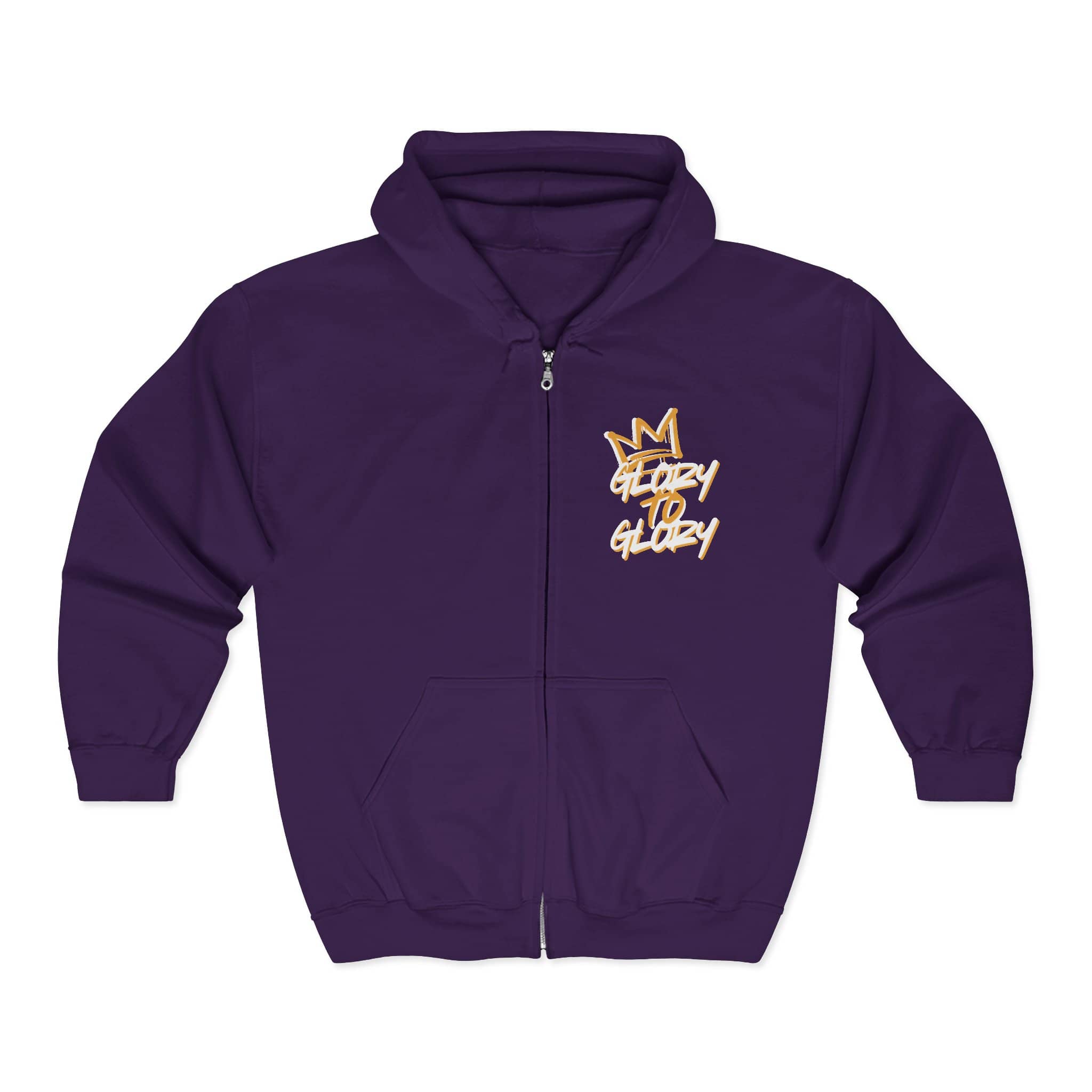 Christian Zip Up Hoodie - Glory to God