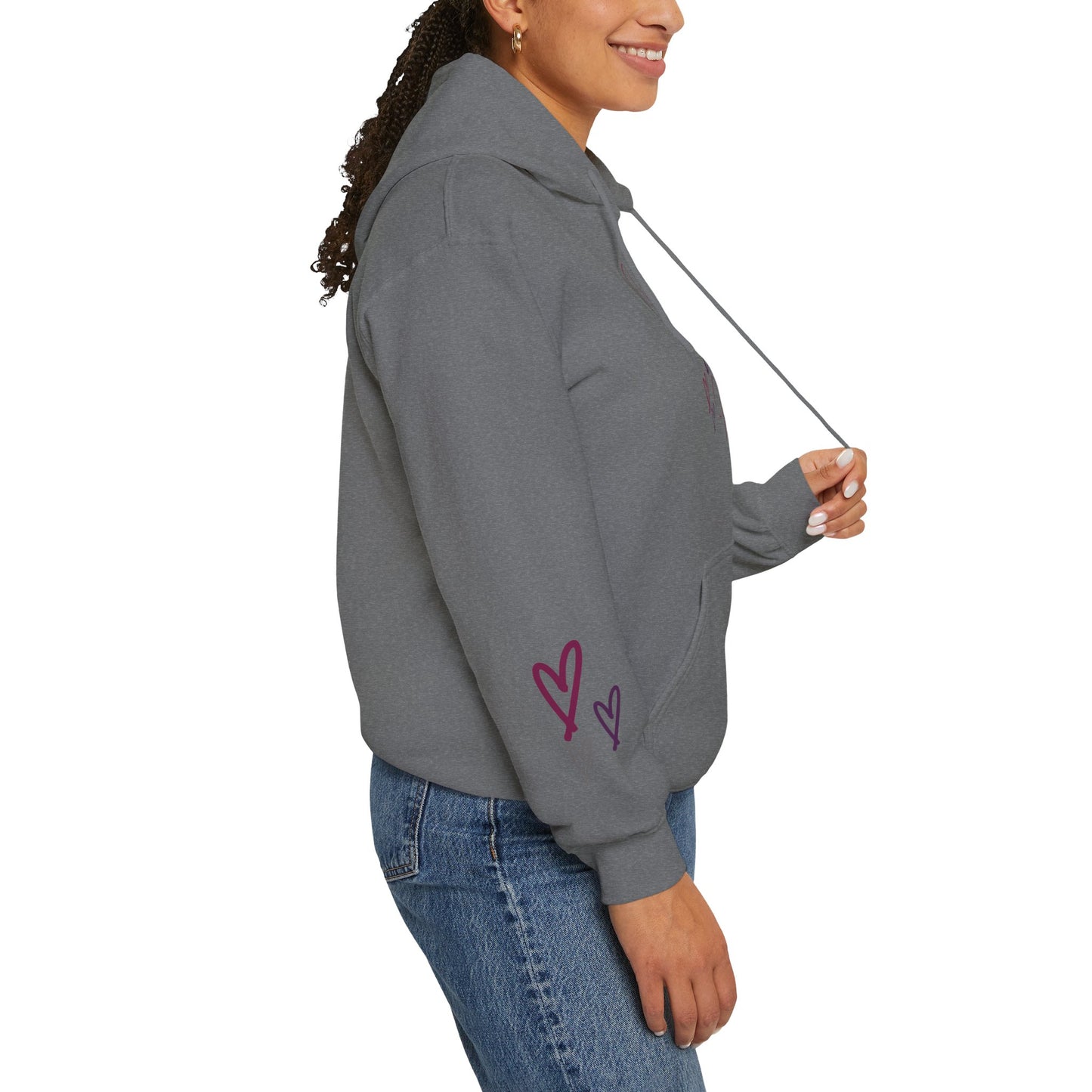 "Jesus Loves Me" (Dark Fabric Design) Women's Hoodie