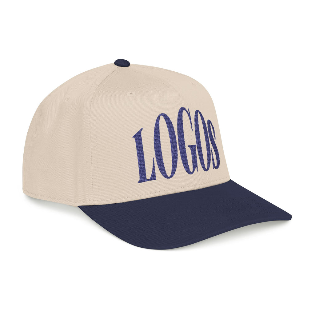 "LOGOS" - Navy Vintage Mid Profile Baseball Cap