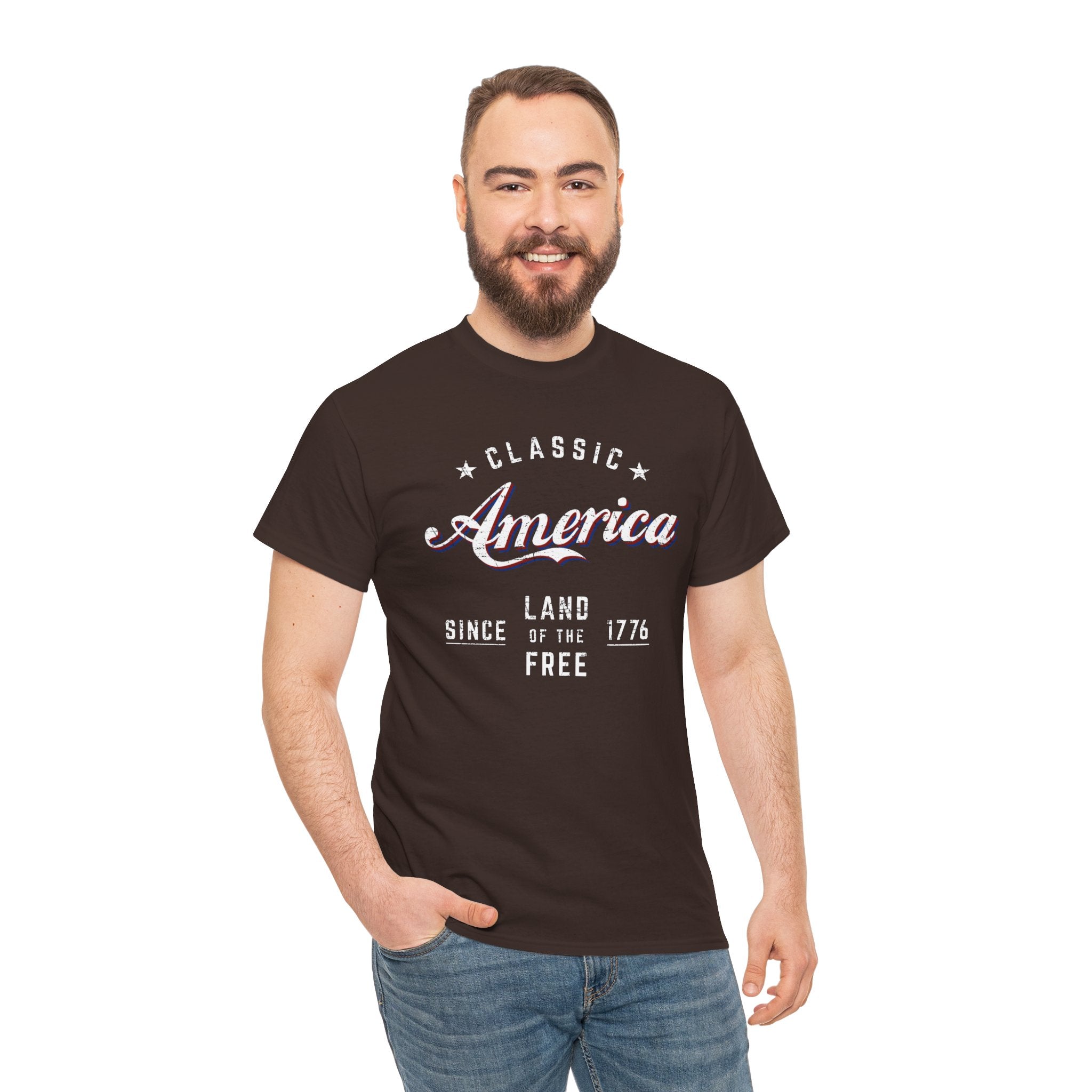 "Land of the Free" — Patriotic 250th Anniversary T-Shirt (Classic America, Since 1776)