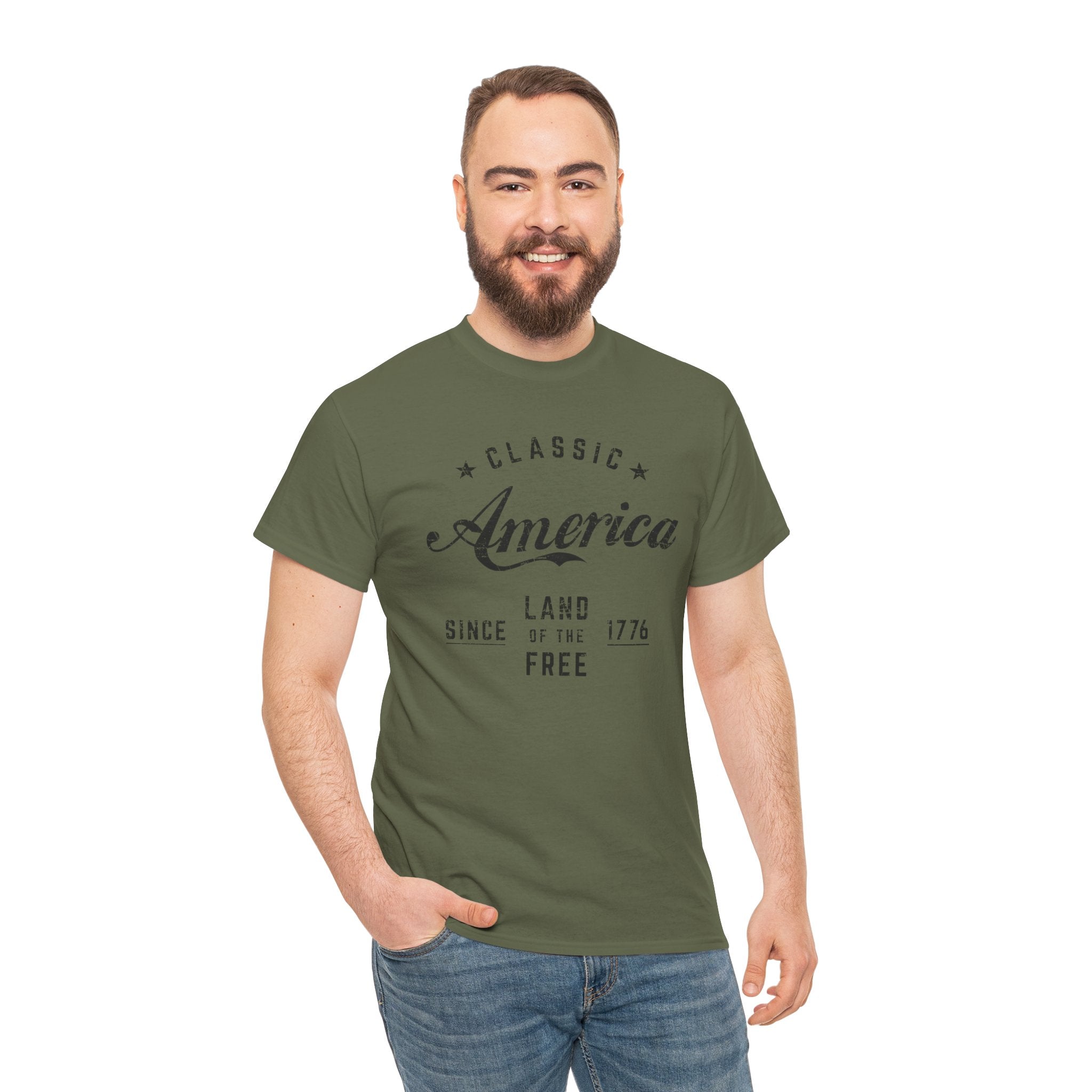 "Land of the Free" — Patriotic 250th Anniversary T-Shirt (Classic America, Since 1776)