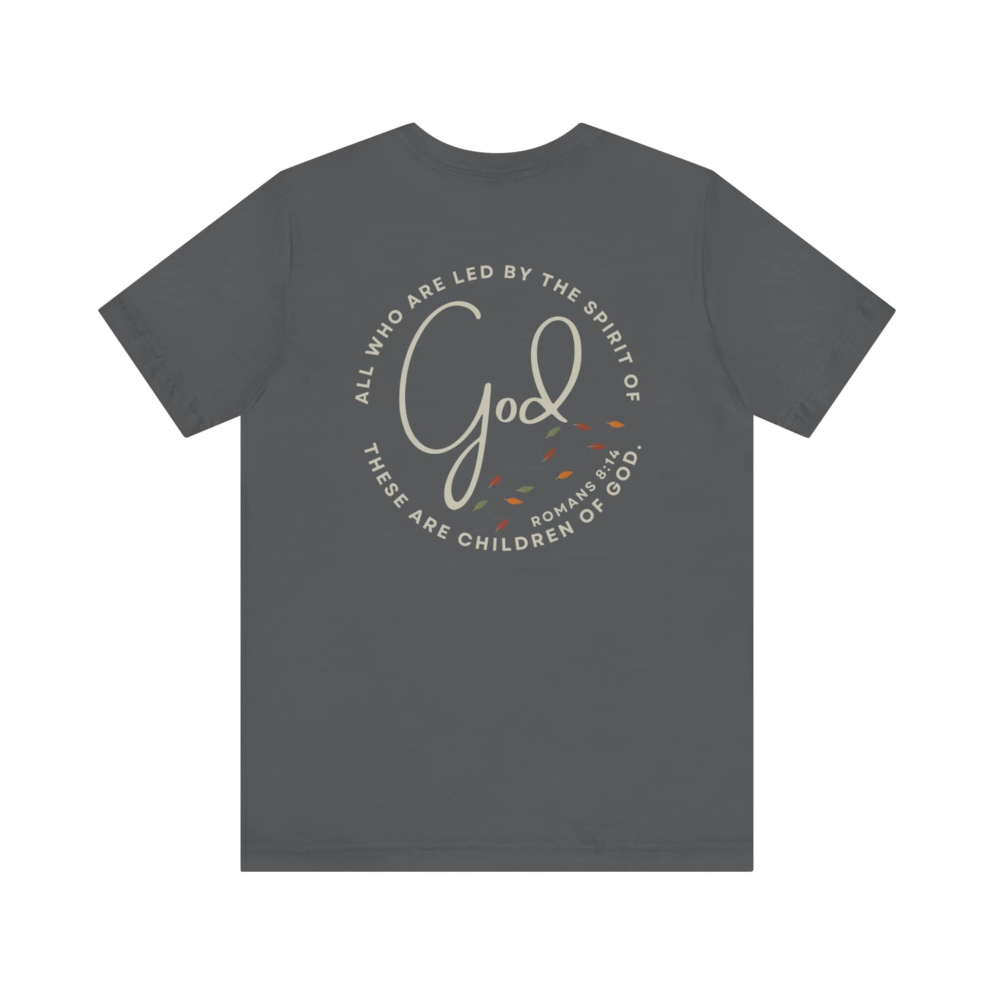 "Spirit Lead Me" T-Shirt - Romans 8:14 - Dark Fabric Design