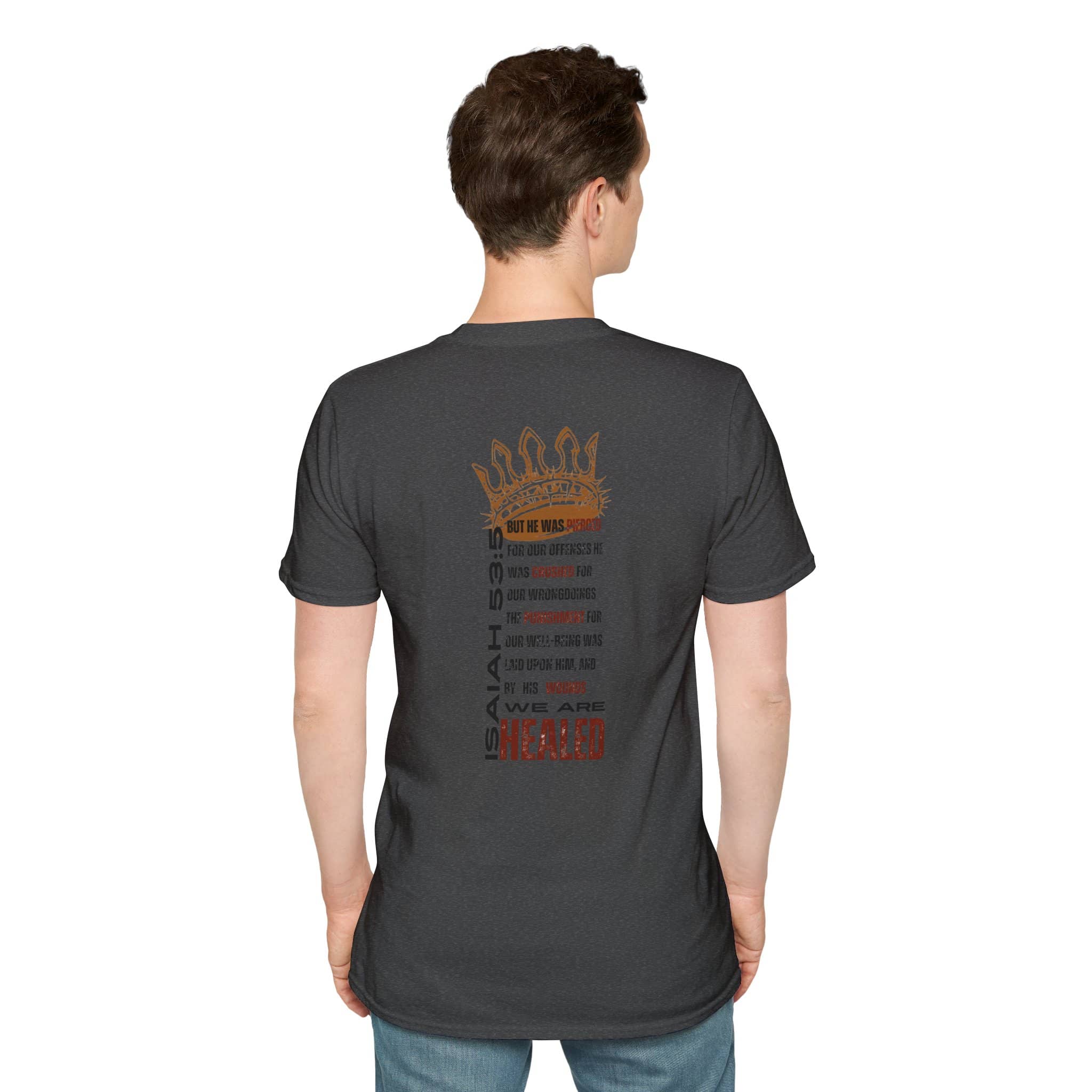 Christ Our Healer - Isaiah 53:5 Men's Apparel