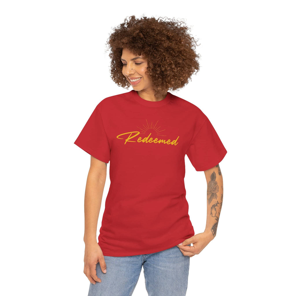 Redeemed - Ephesians 1:7 - Women's Inspirational Cotton T-Shirt