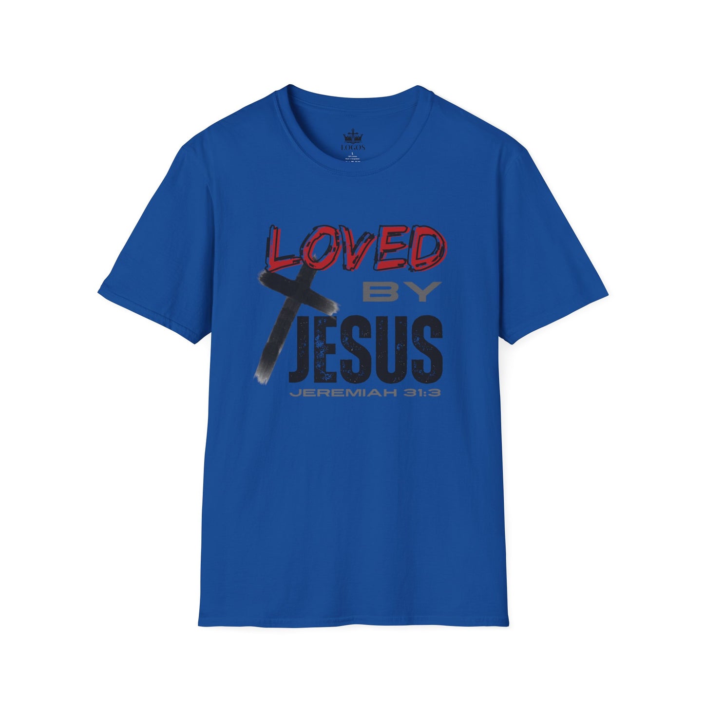 Loved By Jesus Christian Graphic T-Shirt