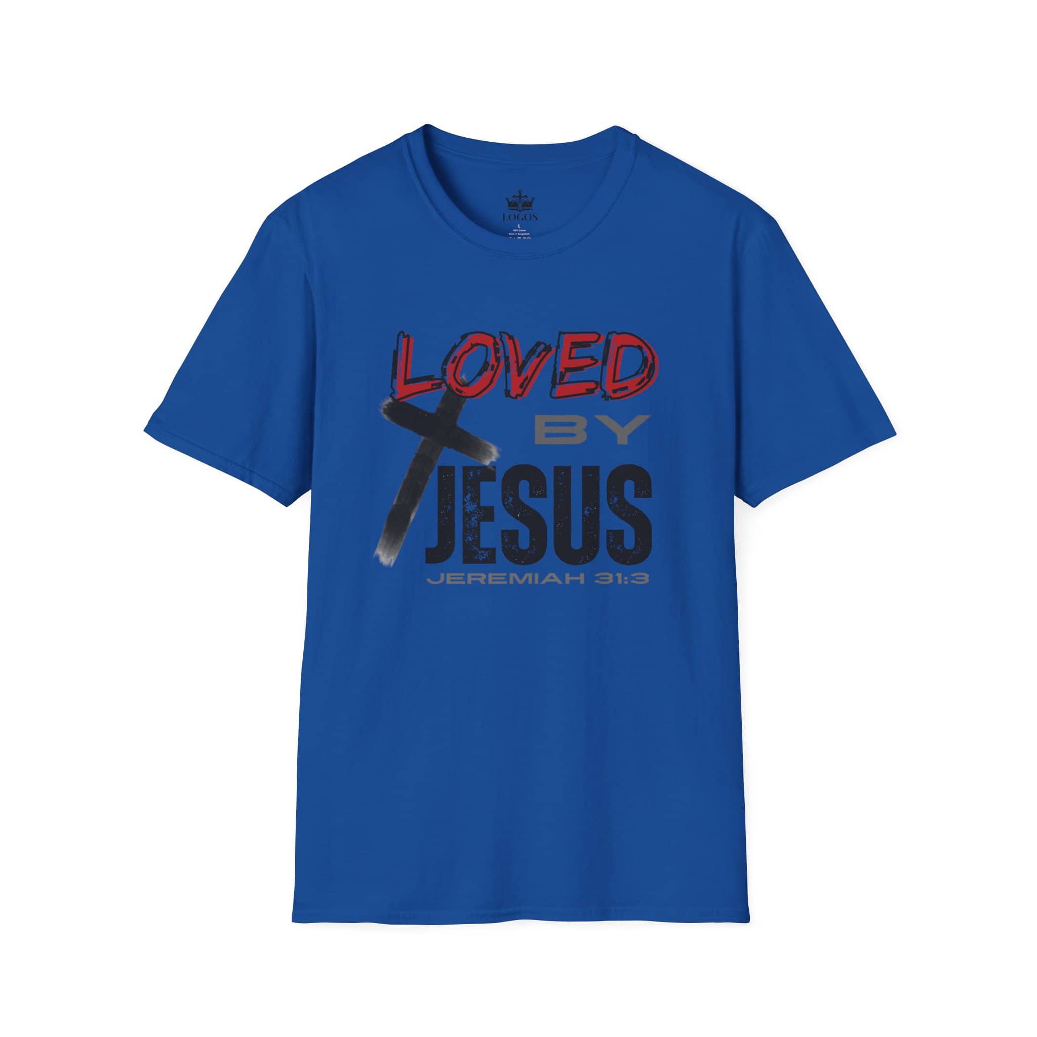 Loved By Jesus Christian Graphic T-Shirt