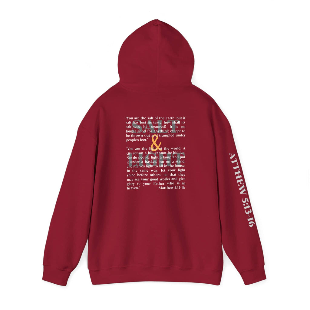 Salt And Light Hoodie-Dark Fabric Design