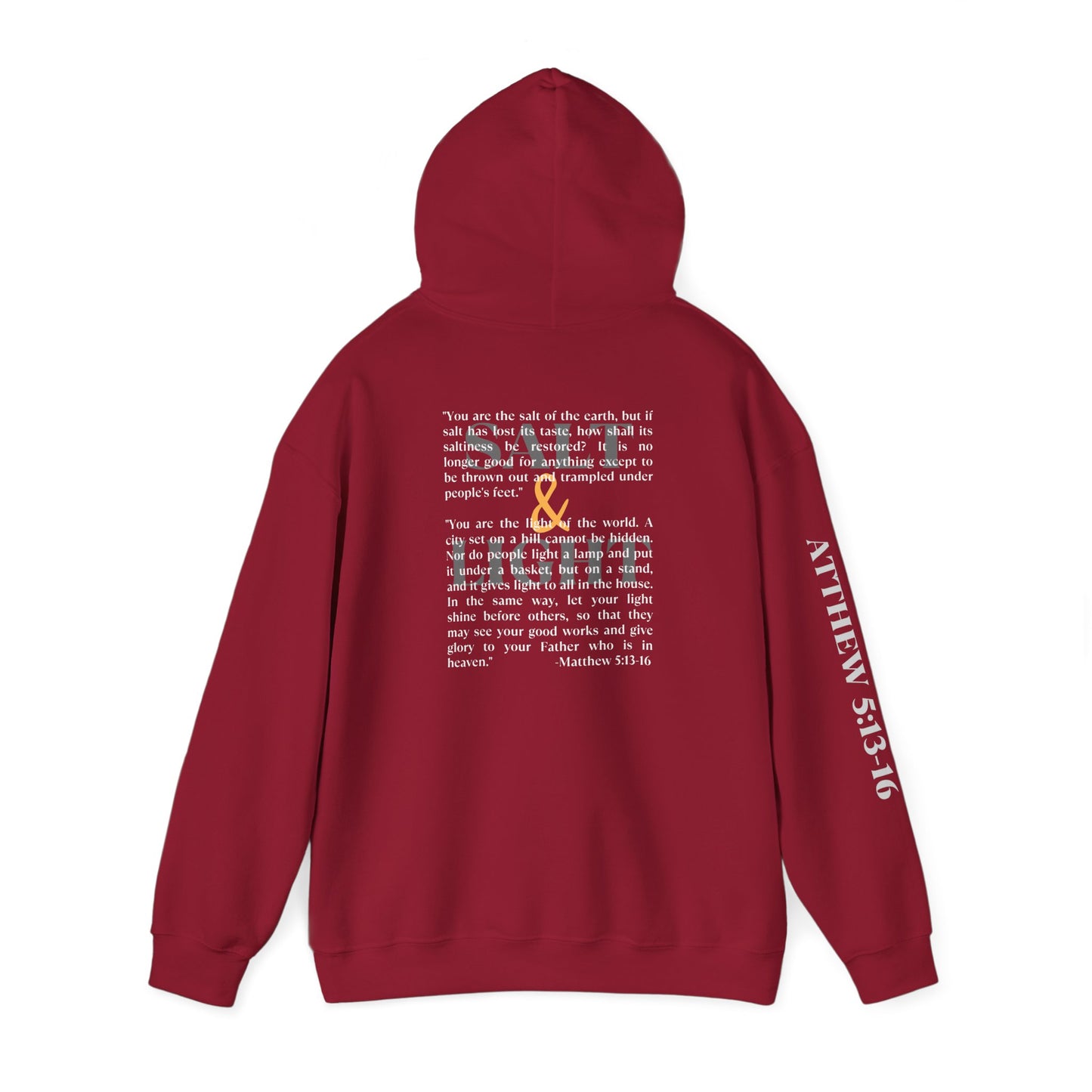 Salt And Light Hoodie-Dark Fabric Design