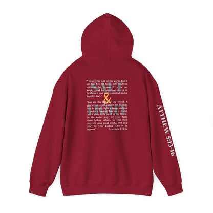 Salt And Light Hoodie-Dark Fabric Design