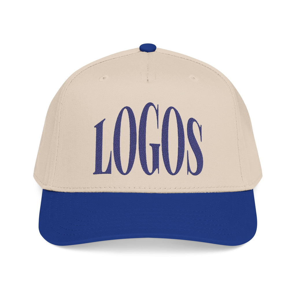 "LOGOS" - Royal Blue Vintage Mid Profile Baseball Cap