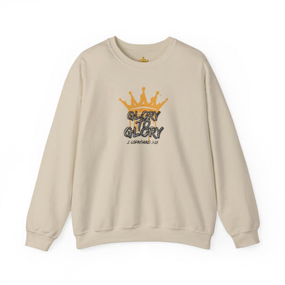 "Glory to Glory" Women's Sweatshirt- 2 Corinthians 3:18