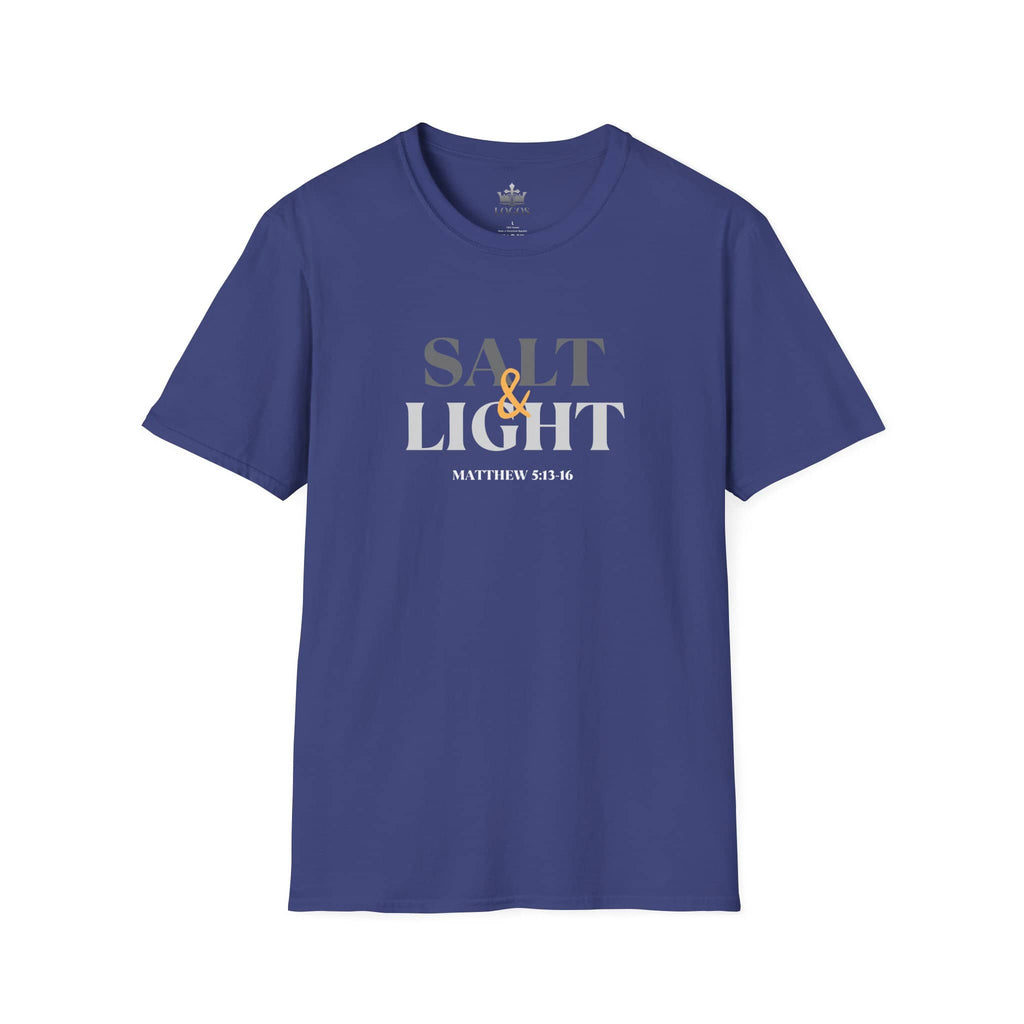 "Salt & Light" Lightweight Christian T-Shirt-Dark Fabric Design