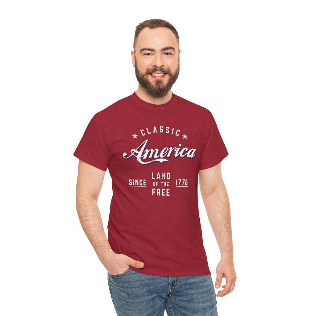 "Land of the Free" — Patriotic 250th Anniversary T-Shirt (Classic America, Since 1776)